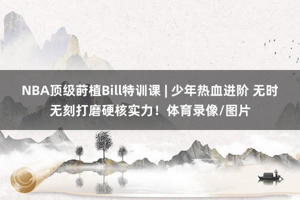 NBA顶级莳植Bill特训课 | 少年热血进阶 无时无刻打磨硬核实力！体育录像/图片