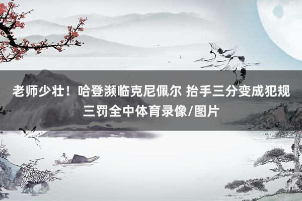 老师少壮！哈登濒临克尼佩尔 抬手三分变成犯规三罚全中体育录像/图片