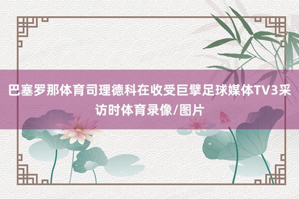 巴塞罗那体育司理德科在收受巨擘足球媒体TV3采访时体育录像/图片