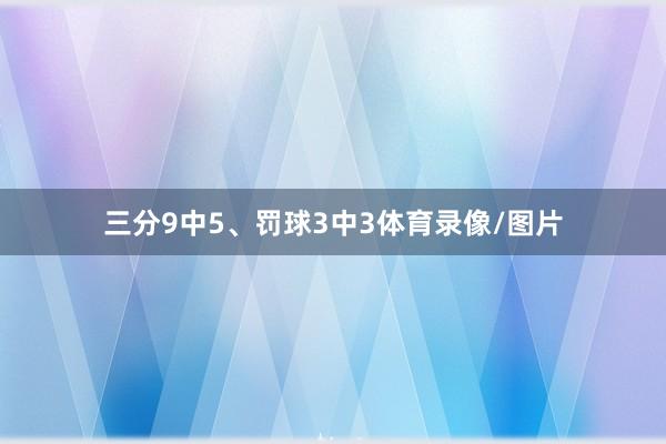 三分9中5、罚球3中3体育录像/图片