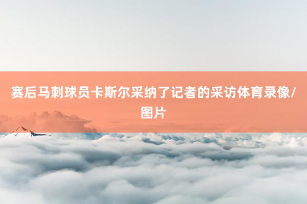 赛后马刺球员卡斯尔采纳了记者的采访体育录像/图片