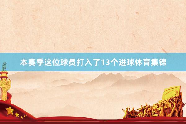 本赛季这位球员打入了13个进球体育集锦
