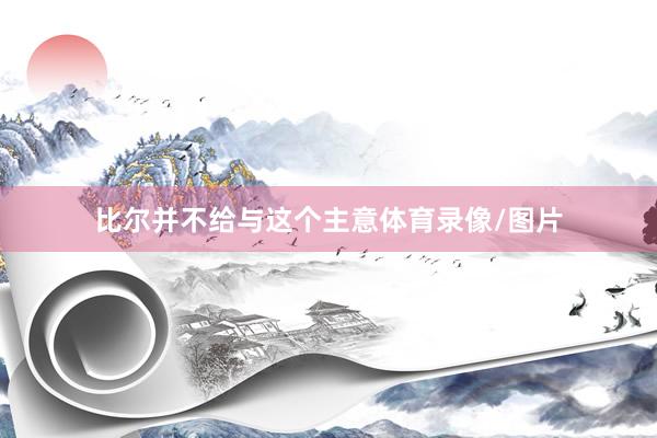 比尔并不给与这个主意体育录像/图片
