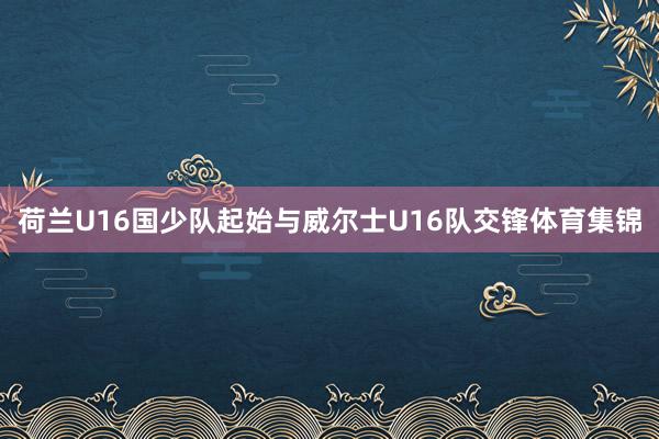 荷兰U16国少队起始与威尔士U16队交锋体育集锦