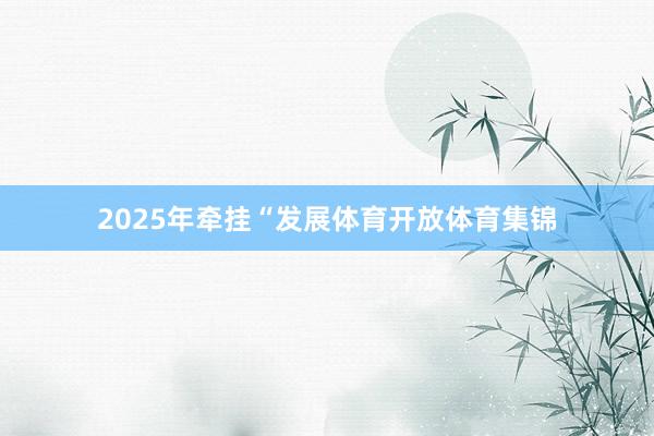 2025年牵挂“发展体育开放体育集锦