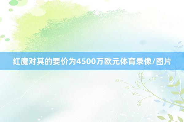 红魔对其的要价为4500万欧元体育录像/图片