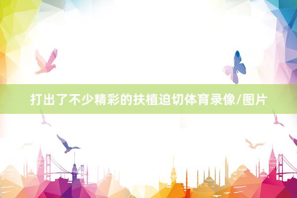 打出了不少精彩的扶植迫切体育录像/图片