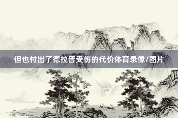 但也付出了德拉普受伤的代价体育录像/图片