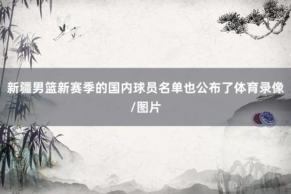 新疆男篮新赛季的国内球员名单也公布了体育录像/图片