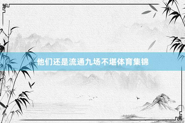 他们还是流通九场不堪体育集锦