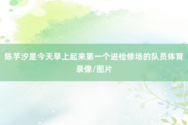 陈芋汐是今天早上起来第一个进检修场的队员体育录像/图片