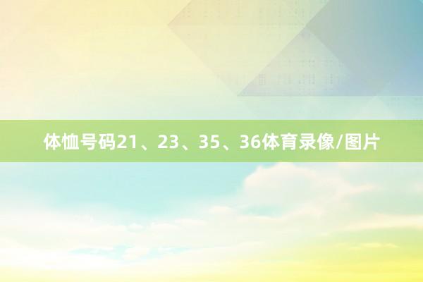体恤号码21、23、35、36体育录像/图片