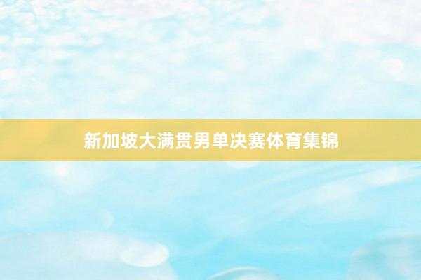 新加坡大满贯男单决赛体育集锦