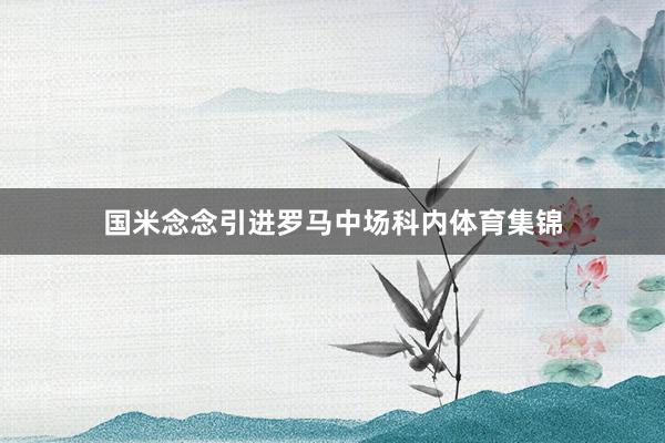 国米念念引进罗马中场科内体育集锦