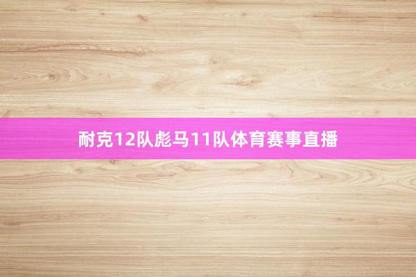 耐克12队彪马11队体育赛事直播