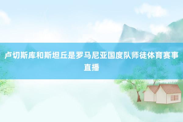 卢切斯库和斯坦丘是罗马尼亚国度队师徒体育赛事直播