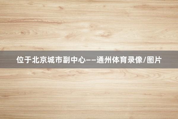 位于北京城市副中心——通州体育录像/图片