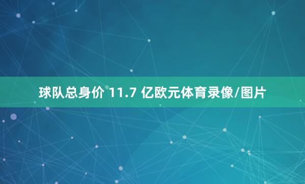 球队总身价 11.7 亿欧元体育录像/图片