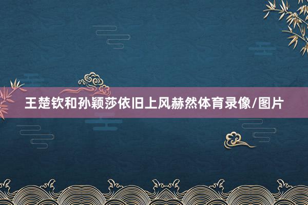 王楚钦和孙颖莎依旧上风赫然体育录像/图片