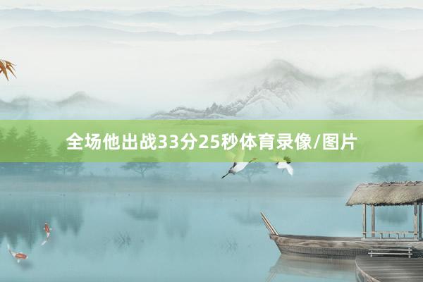 全场他出战33分25秒体育录像/图片
