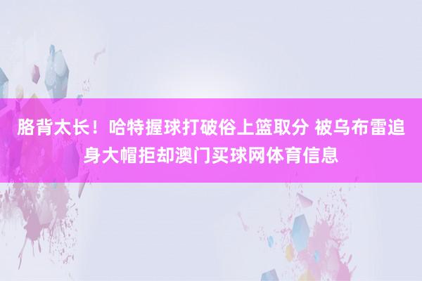 胳背太长！哈特握球打破俗上篮取分 被乌布雷追身大帽拒却澳门买球网体育信息