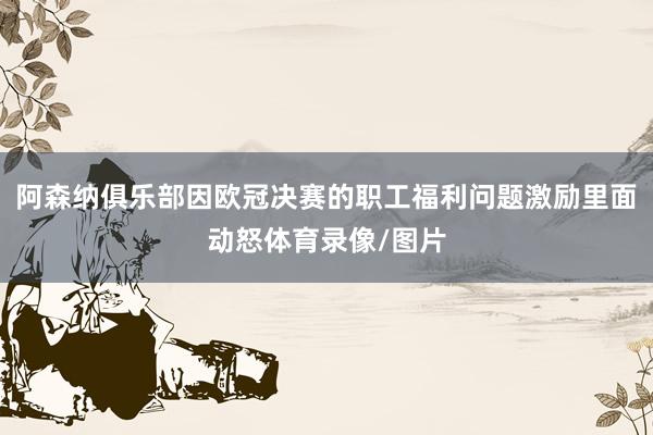 阿森纳俱乐部因欧冠决赛的职工福利问题激励里面动怒体育录像/图片