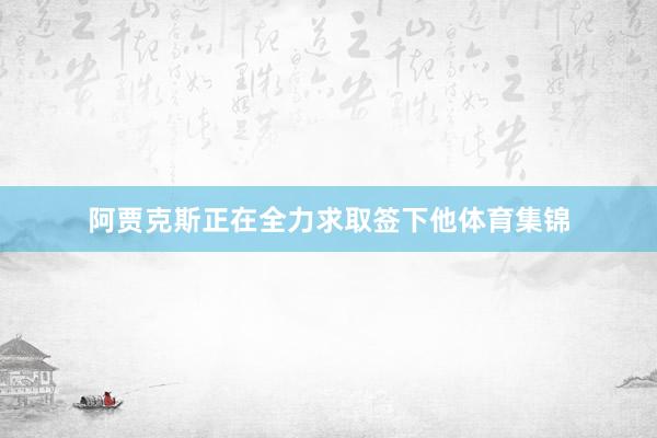 阿贾克斯正在全力求取签下他体育集锦