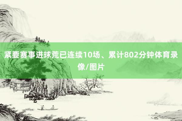 紧要赛事进球荒已连续10场、累计802分钟体育录像/图片