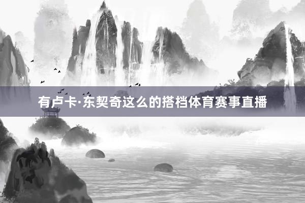 有卢卡·东契奇这么的搭档体育赛事直播