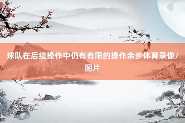 球队在后续操作中仍有有限的操作余步体育录像/图片